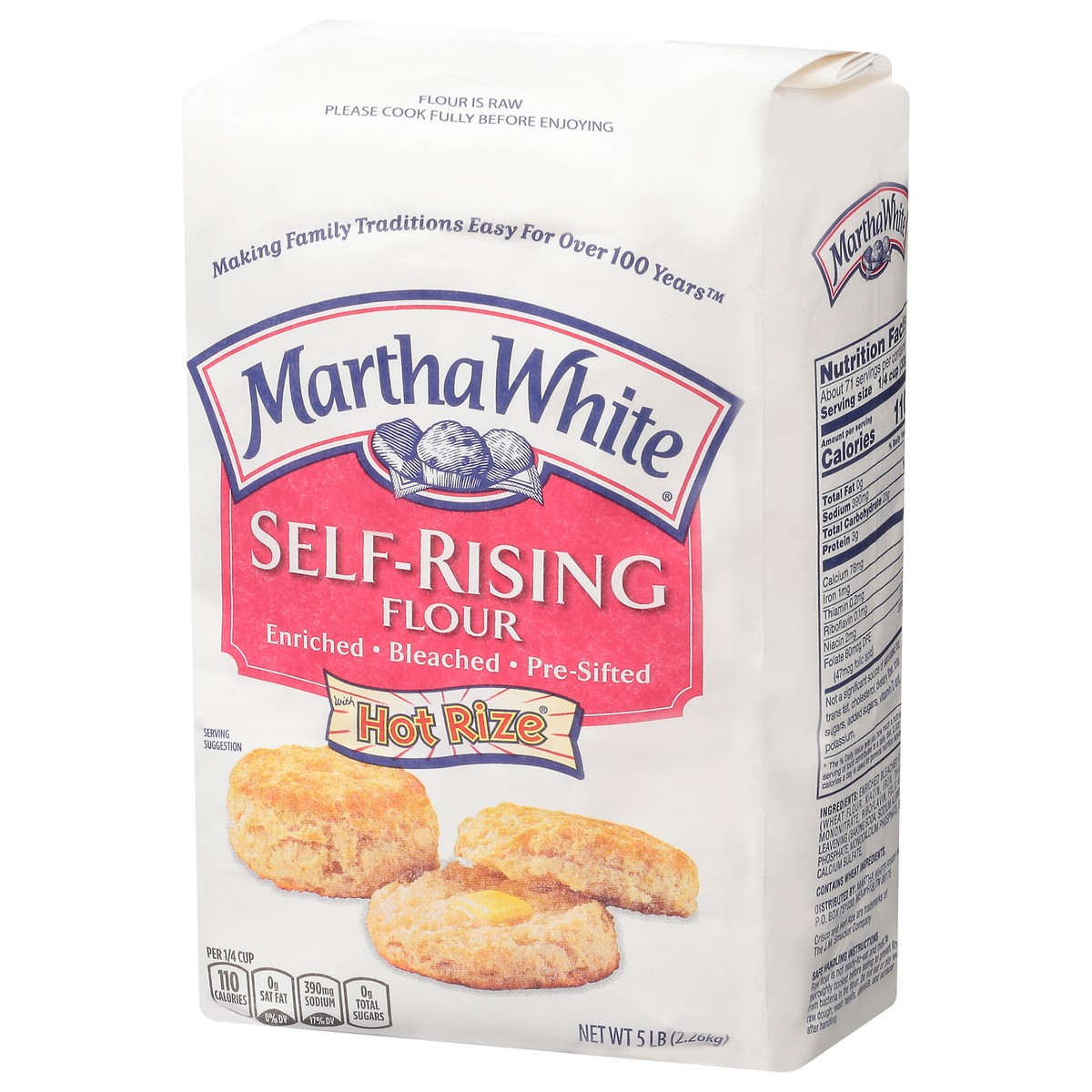 slide 3 of 9, Martha White Self Rising Flour with Hot Rize, 5 lb Bag, 5 lb