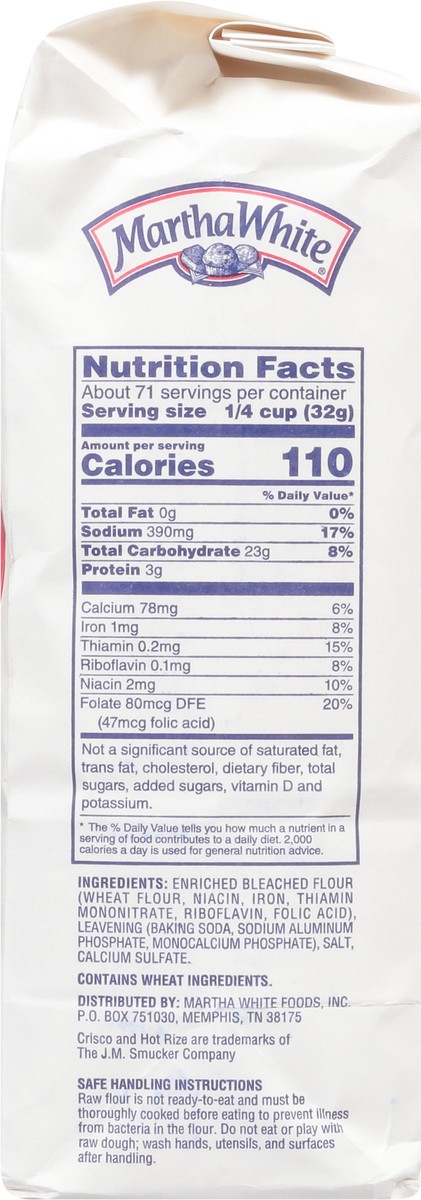 slide 9 of 9, Martha White Self Rising Flour with Hot Rize, 5 lb Bag, 5 lb