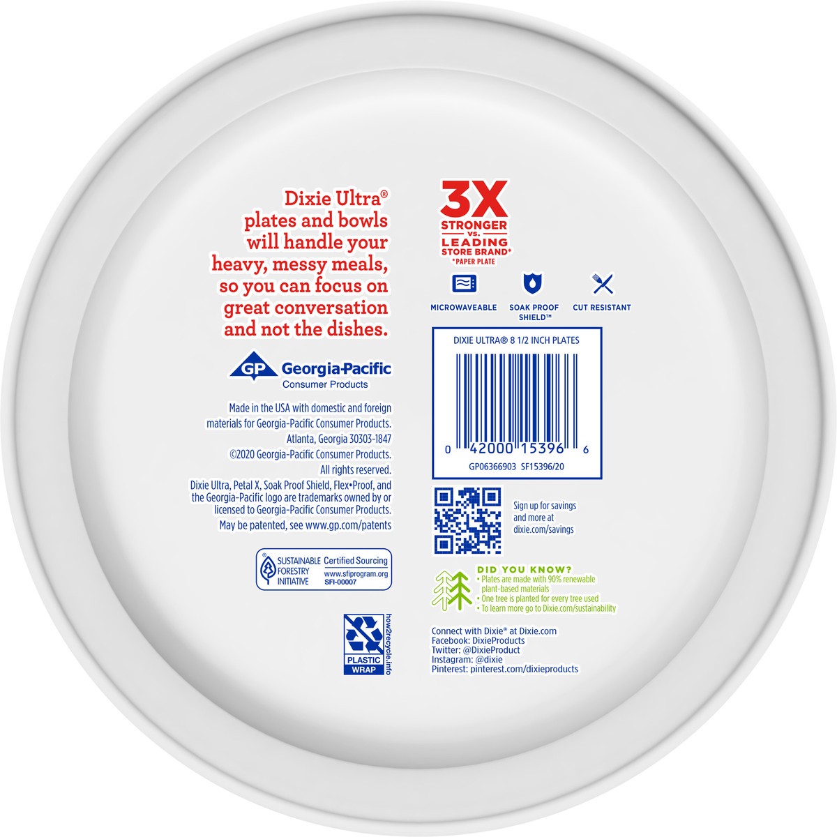 slide 3 of 4, Dixie Ultra Compostable 8.5 Inch Plates, 30 Count, 30 ct