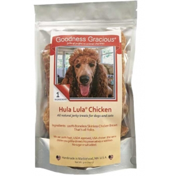 slide 1 of 1, Hula Lula Dog Treats - Chicken Jerky, 5.5 oz