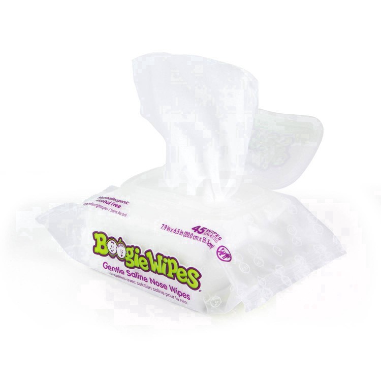 slide 17 of 19, Boogie Wipes Saline Nose Wipes, 45 ct