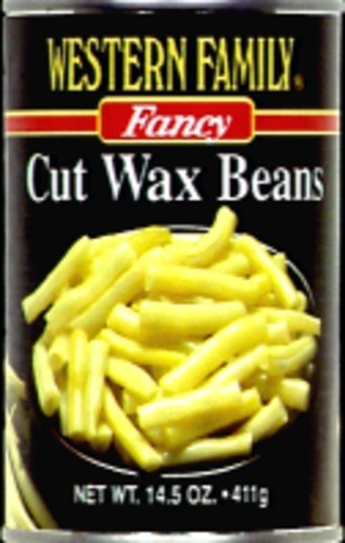 slide 1 of 1, Western Family Cut Wax Beans, 14.5 oz