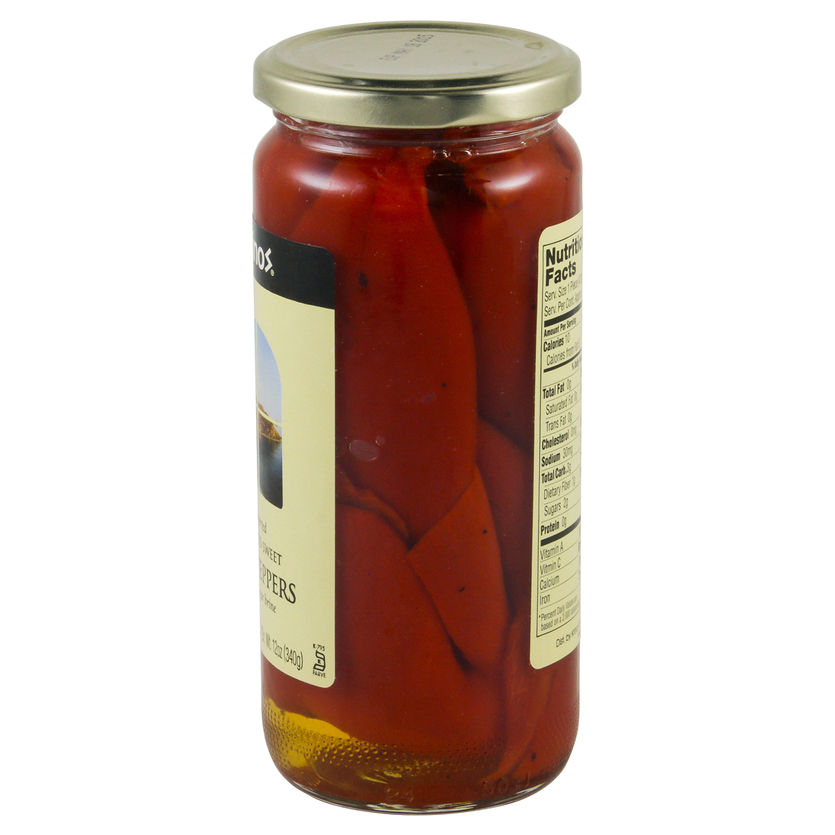 Krinos Roasted Red Peppers in Vinegar Brine 16 oz Shipt
