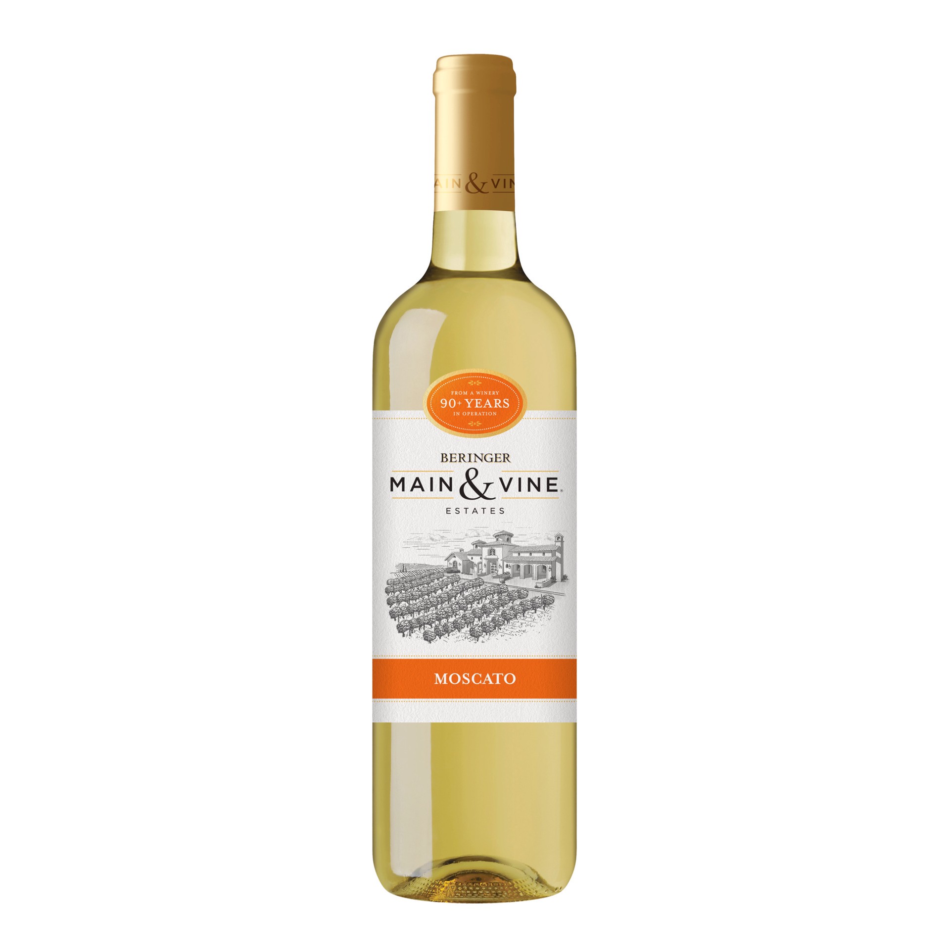 slide 1 of 2, Beringer Main & Vine™ Moscato, White Wine, Chile, 1 ct, 750ml Bottle, 750 ml