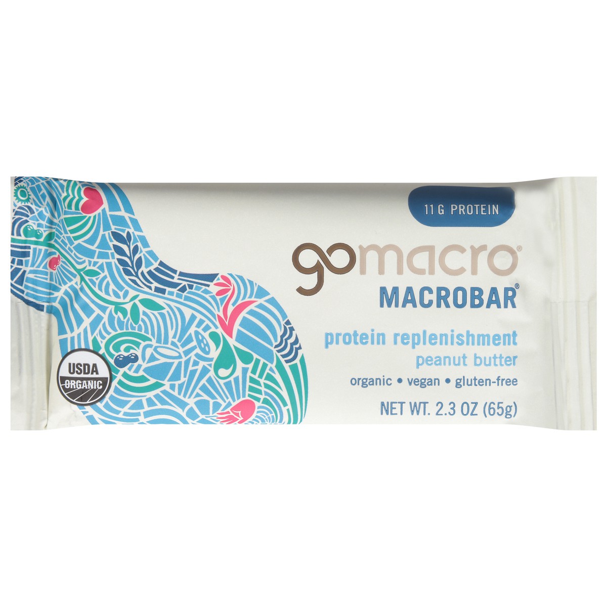 slide 1 of 1, GoMacro Peanut Butter MacroBar 2.3 oz, 1 ct