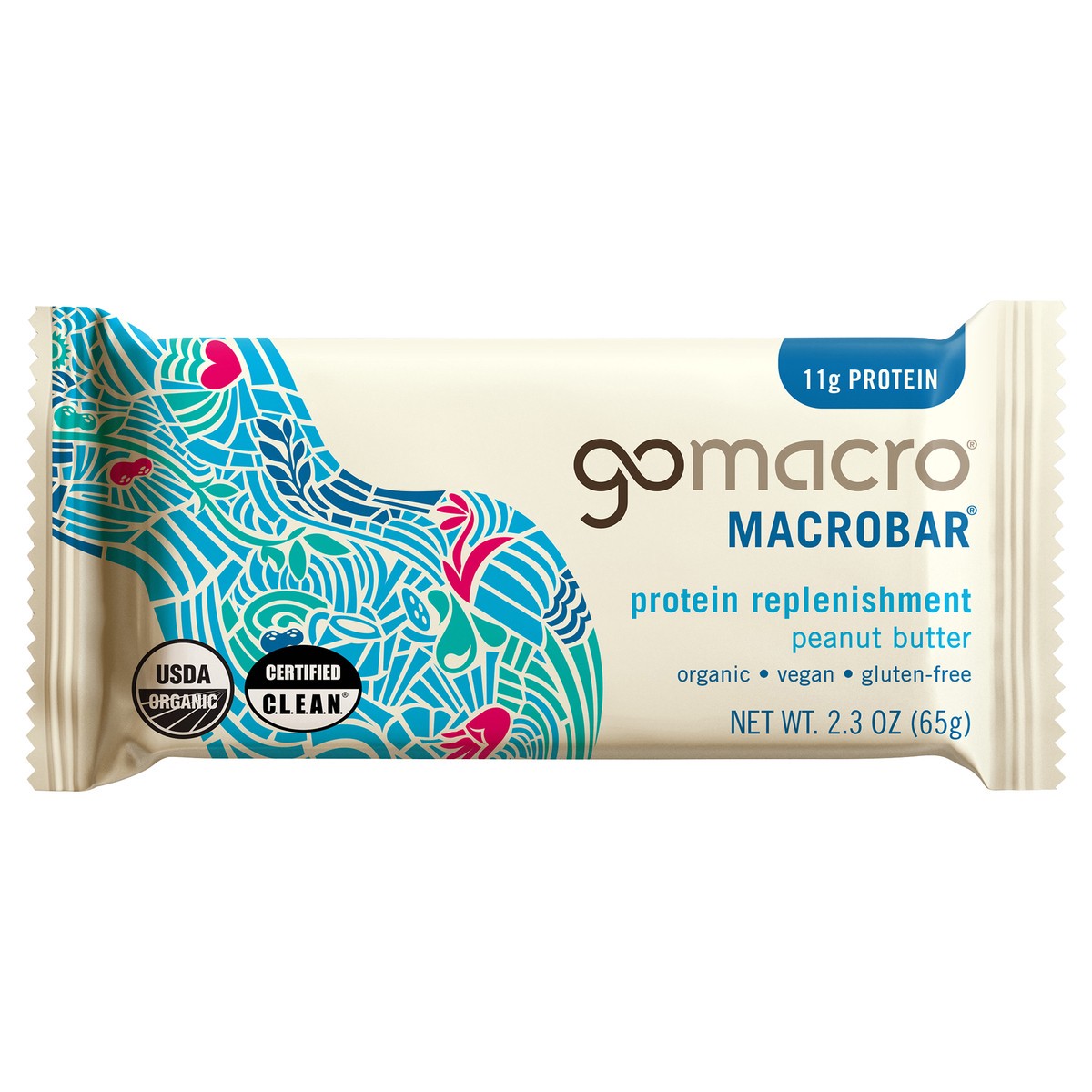 slide 1 of 5, GoMacro Peanut Butter MacroBar, 2.3 oz