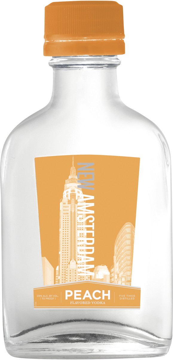 slide 3 of 3, New Amsterdam Peach Flavored, 100 ml