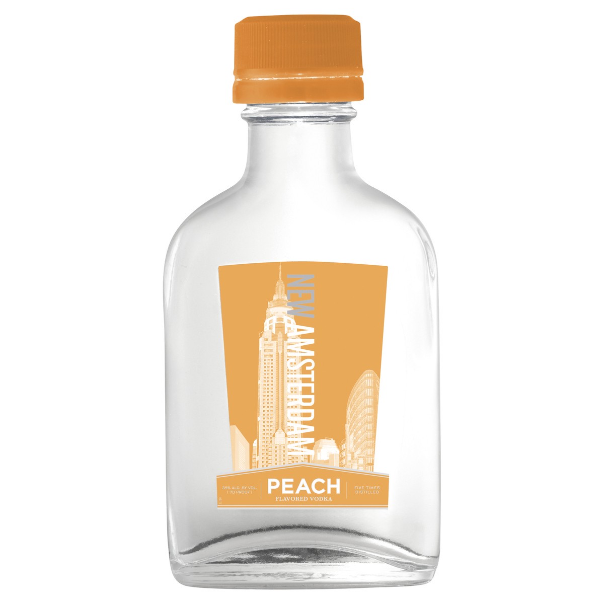 slide 2 of 3, New Amsterdam Peach Flavored, 100 ml