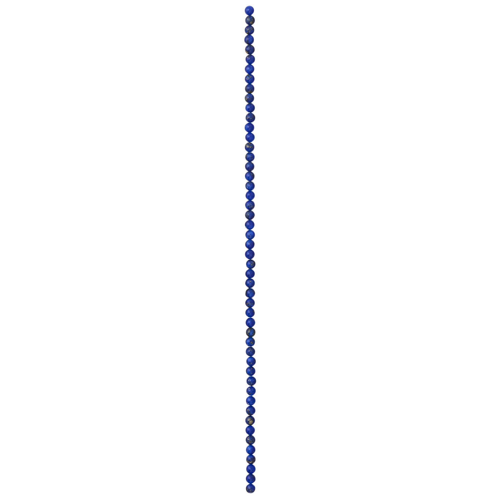 slide 2 of 3, Blue Reconstituted Lapis Round Beads, 4mm By Bead Landing, 4 mm