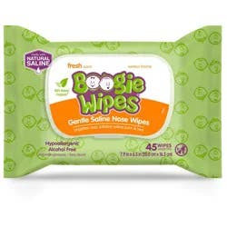 Boogie Wipes Gentle Saline Nose Wipes Fresh Scen