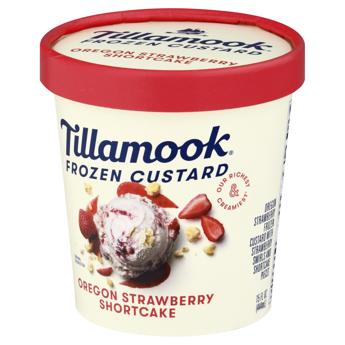 slide 3 of 9, Tillamook Oregon Strawberry Shortcake Frozen Custard Dessert, 15fl-oz, 338.47 g