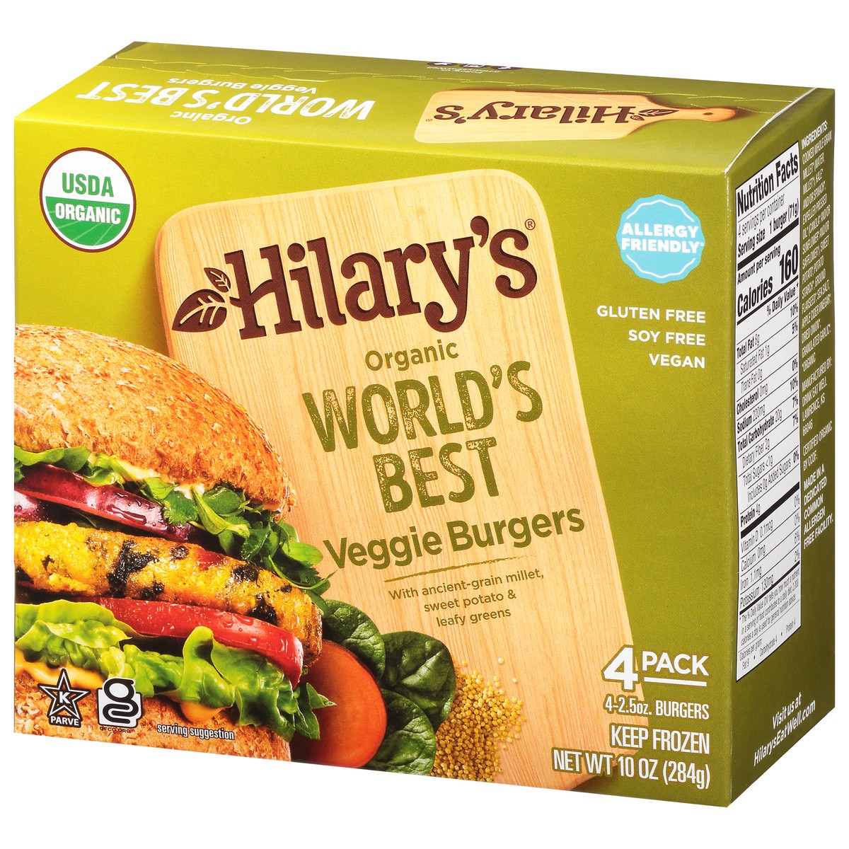 slide 11 of 14, Hilarys Eat Well Organic World's Best Veggie Burger, 10 oz