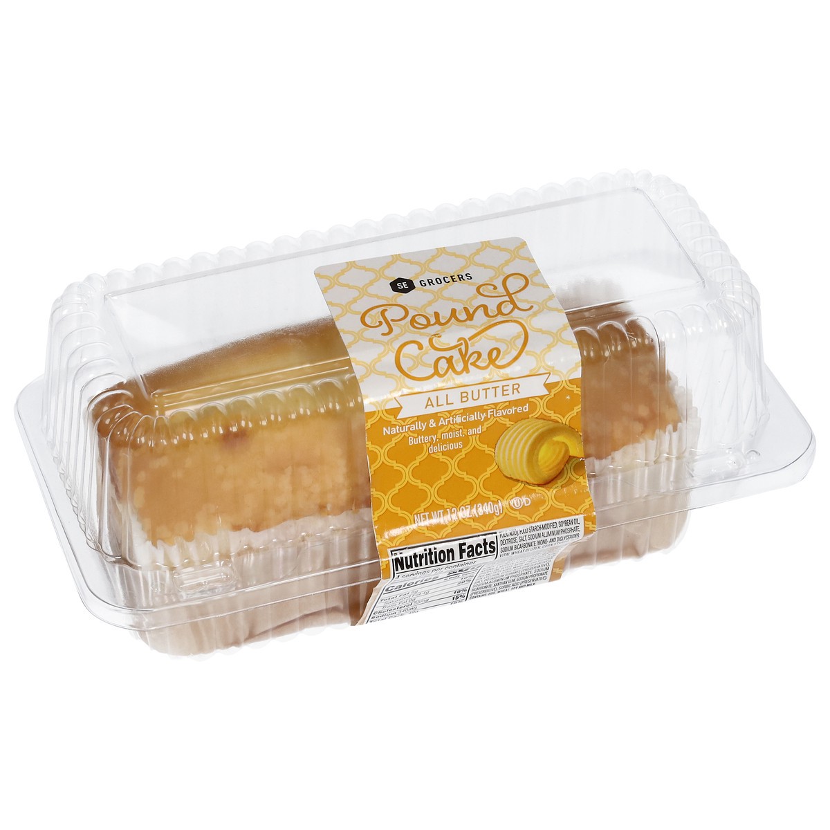 slide 9 of 13, Se Grocers All Butter Pound Cake 12 Ounces, 12 oz