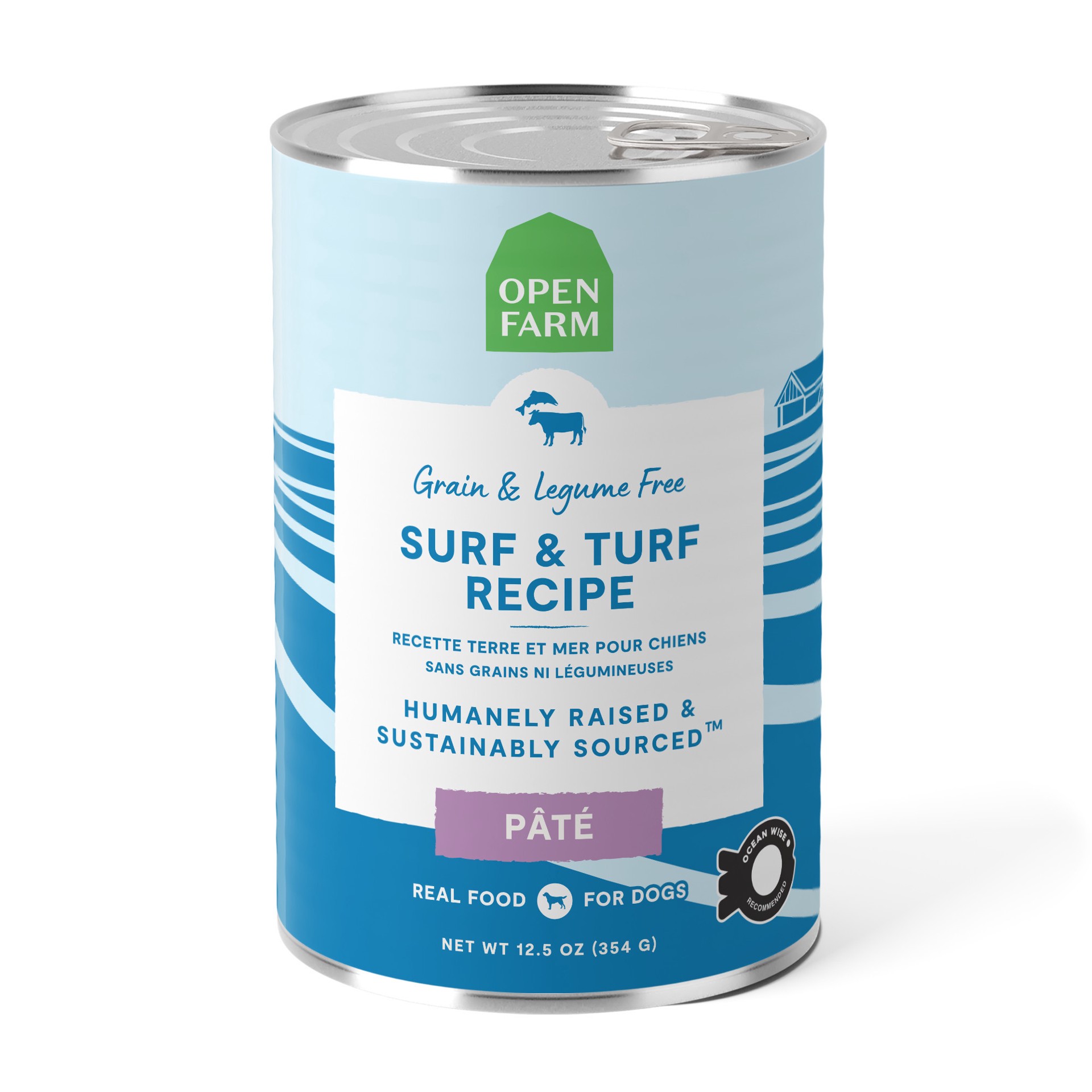 slide 1 of 2, OPEN FARM Surf & Turf Recipe Pâté for Dogs 12.5 oz, 12.5 oz