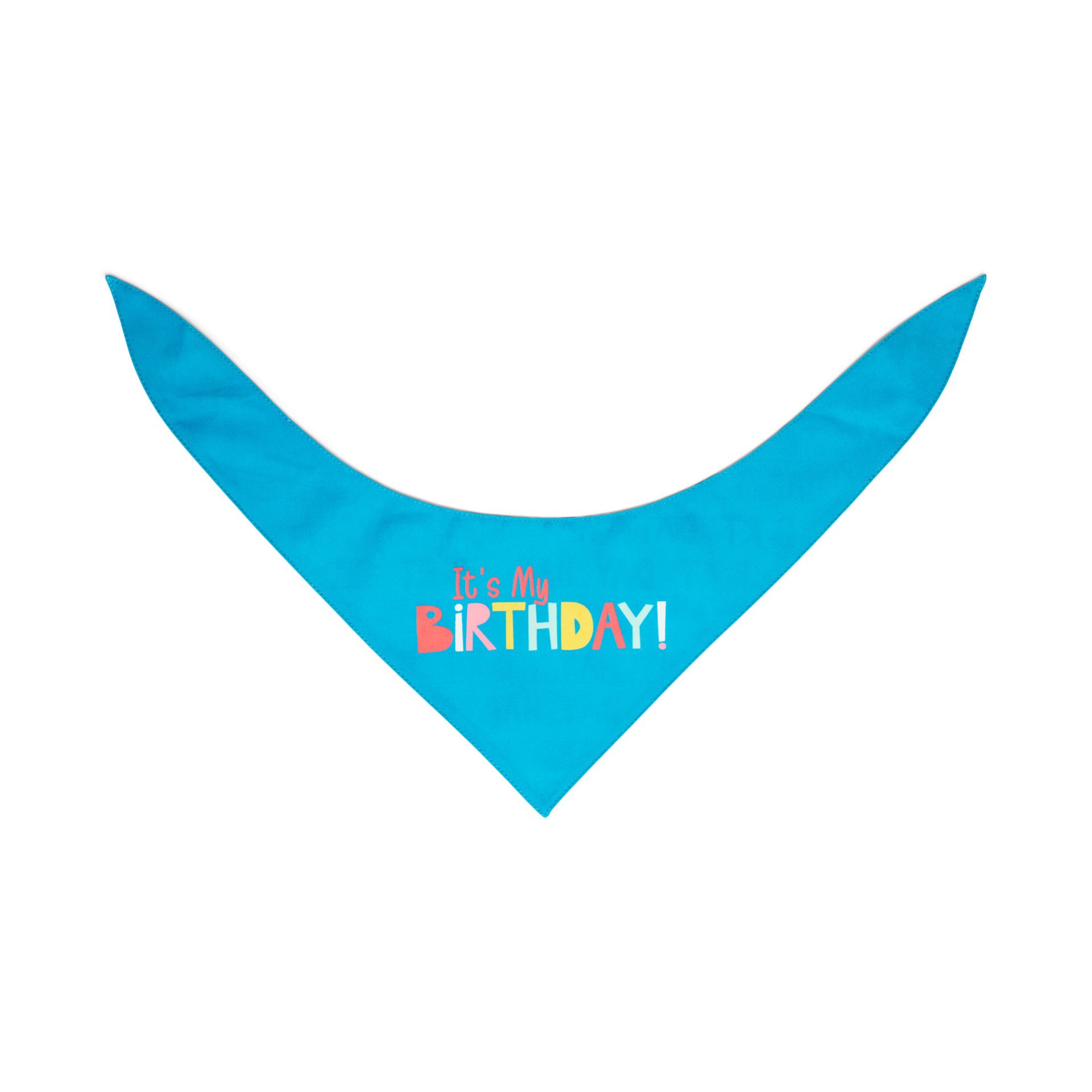 slide 1 of 1, YOULY Birthday Dog Bandana, Large/X-Large, Blue/White, 1 ct