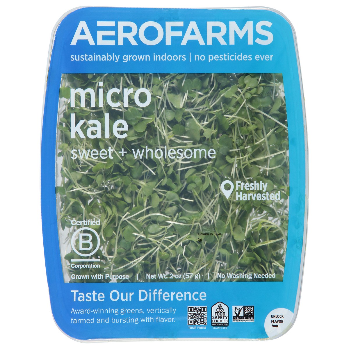 slide 1 of 9, AeroFarms Micro Kale 2 oz, 2 oz