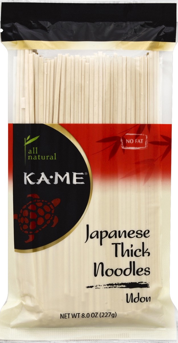 slide 3 of 5, KA-ME Japanese Udon Thick Noodles, 8 oz