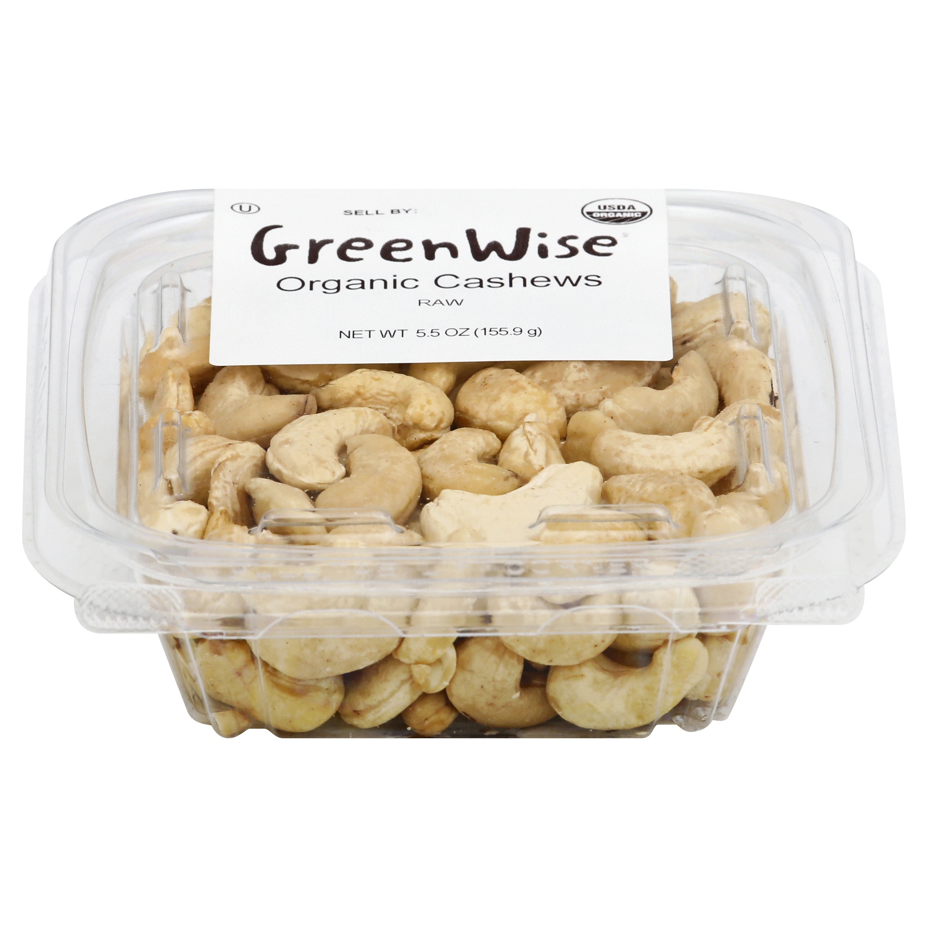 slide 1 of 1, GreenWise Organic Raw Cashews, 5.5 oz