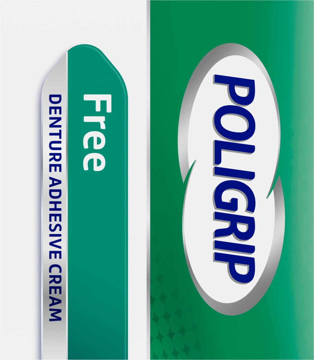 slide 7 of 11, Poligrip Super Poligrip Free Travel Size Denture Adhesive Cream - 0.75 Ounces, 0.75 oz