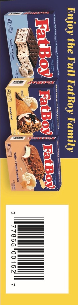 slide 3 of 11, Fat Boy Fatboy Sandwich Vanilla, 6 ct
