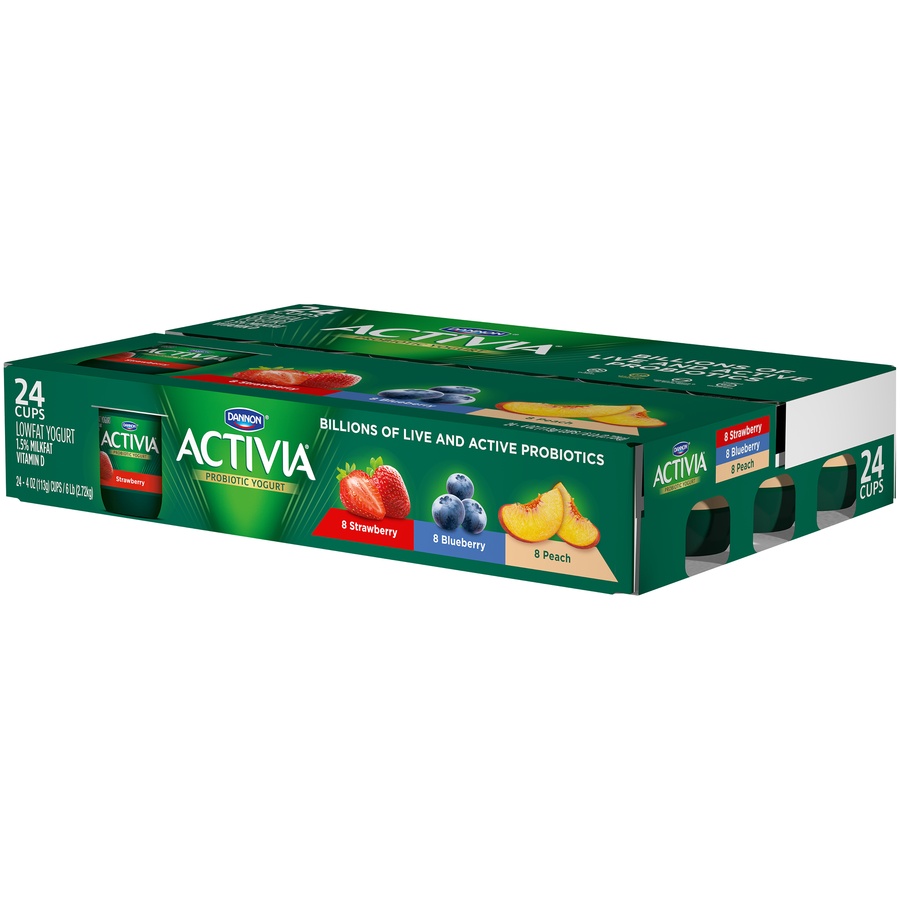 slide 3 of 7, Activia Multi-Pack Yogurt, 24 ct