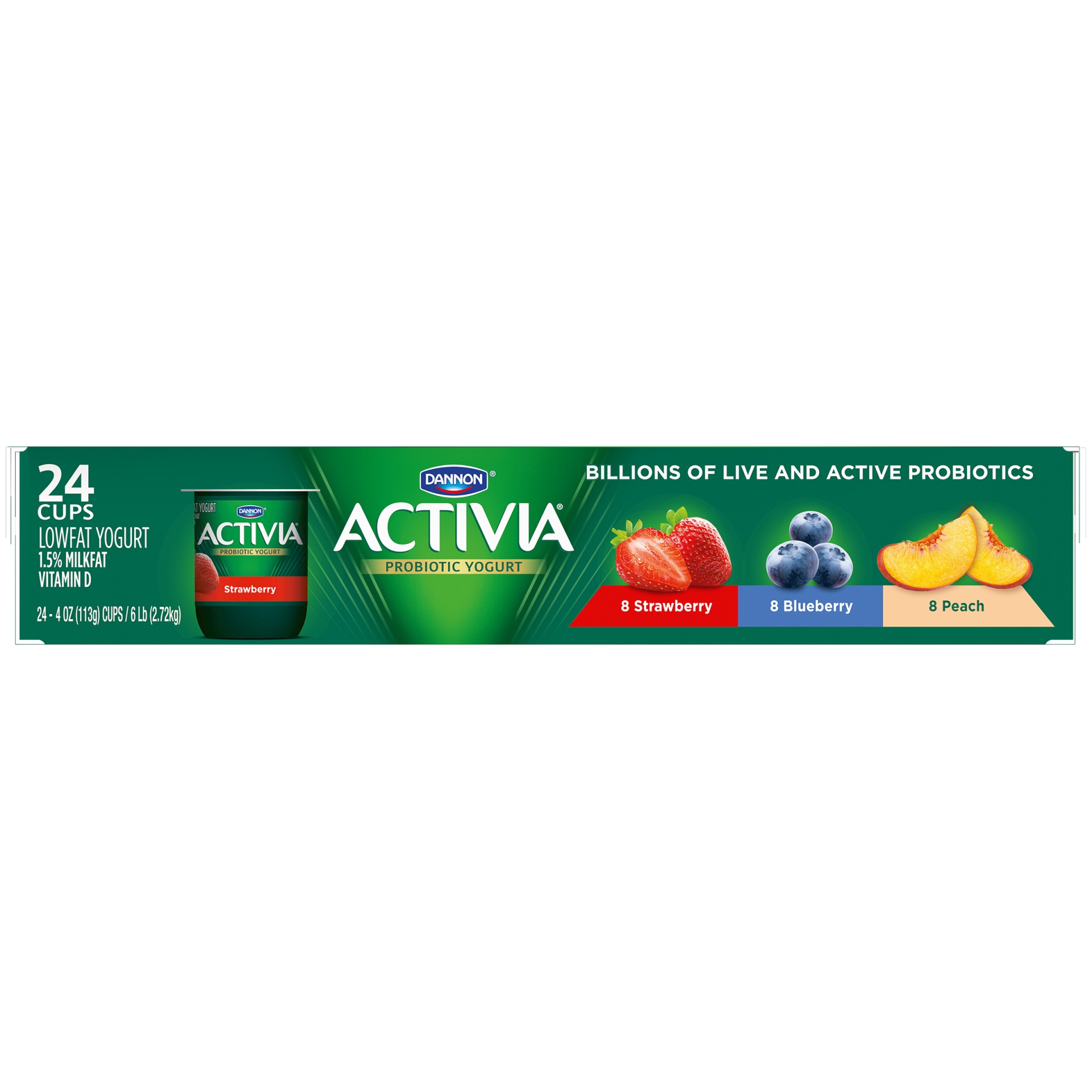 slide 6 of 7, Activia Multi-Pack Yogurt, 24 ct