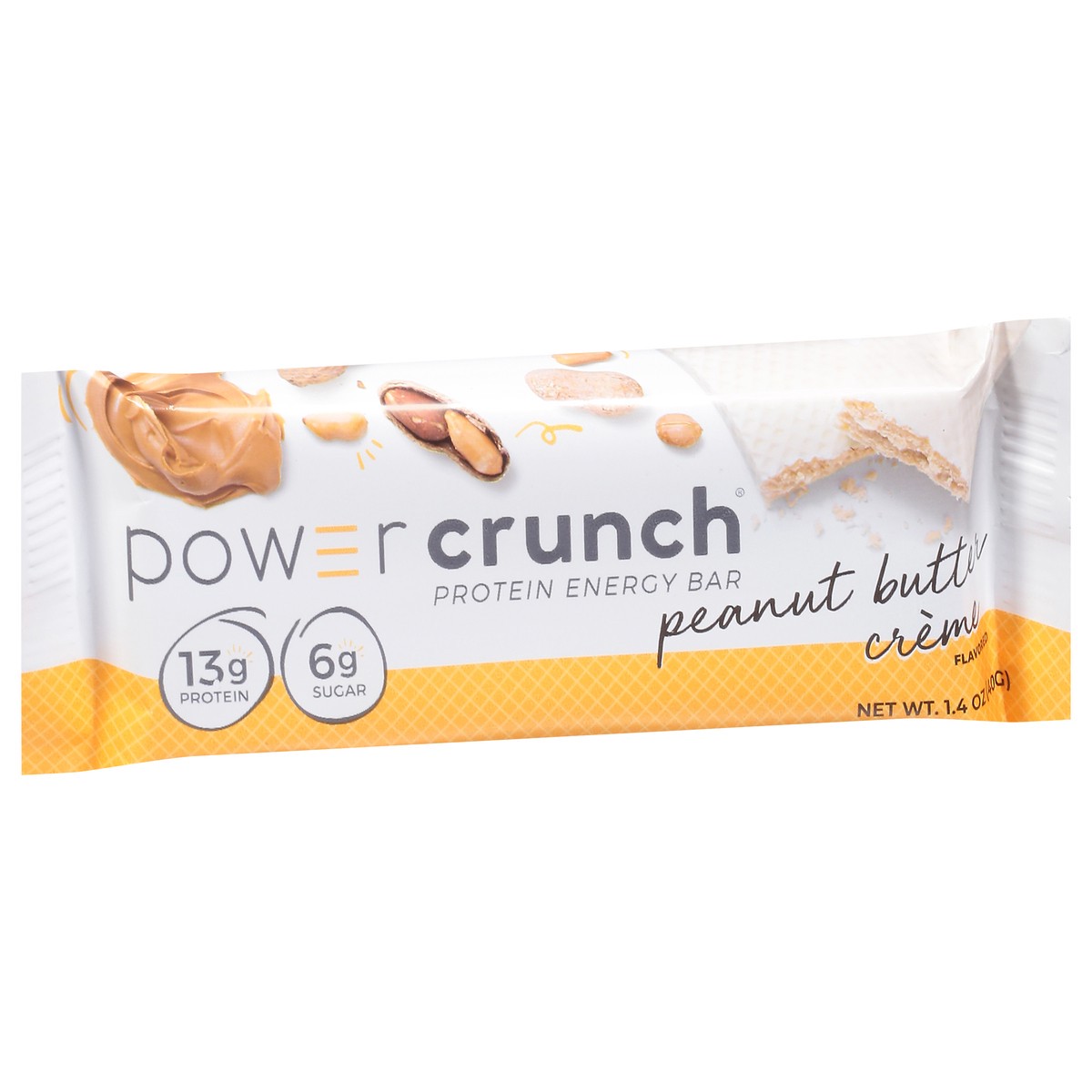 slide 4 of 9, Power Crunch Peanut Butter Creme Protein Energy Bar, 1.4 oz