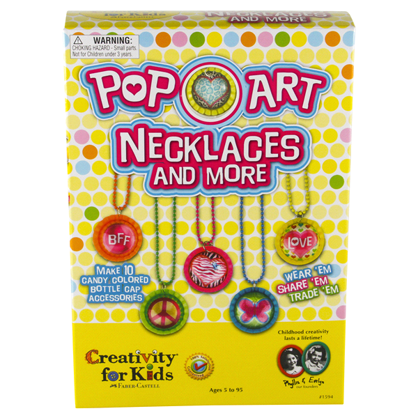 slide 1 of 1, Creativity for Kids Pop-Art Necklaces Jewelry Kit, 1 ct