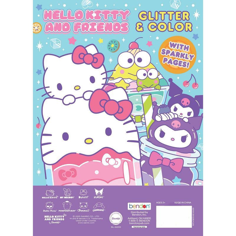 slide 5 of 5, Bendon Hello Kitty and Friends Glitter & Color, 1 ct