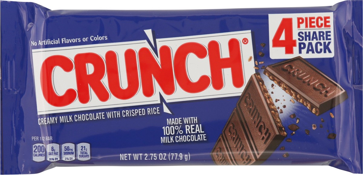 slide 2 of 11, Crunch Milk Chocolate Share Pack 4 ea, 4 ct