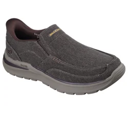 Skechers Men's Arch Fit Superior-Talbert Slip-In Casuals, Brown, Size 9.5