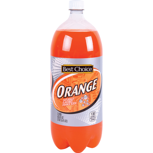 slide 1 of 1, Best Choice Orange Soda, 67.6 fl oz