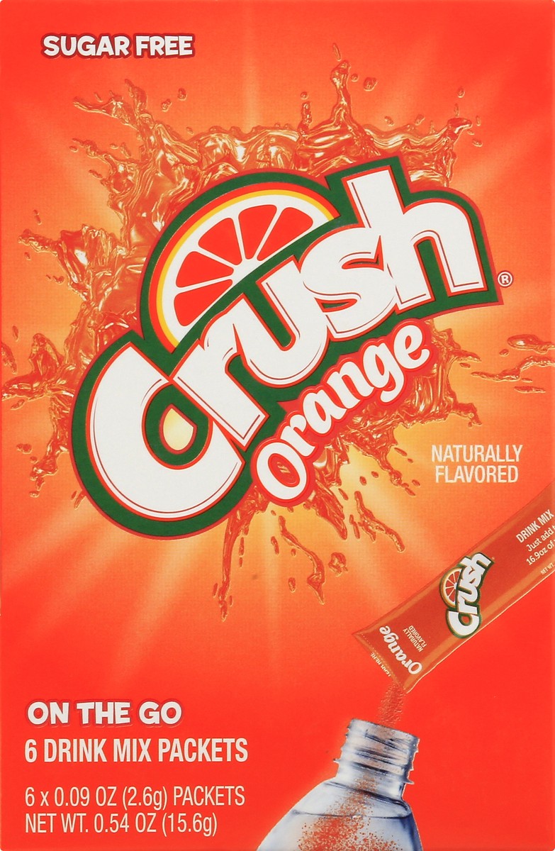 slide 9 of 13, Crush Orange Singles - 6 ct, 0.5 oz