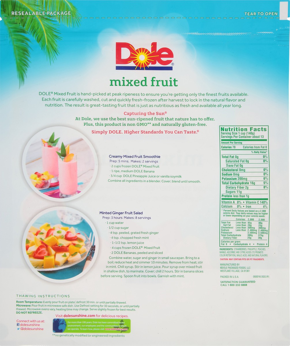 slide 3 of 9, Dole Mixed Fruit, 4 lb