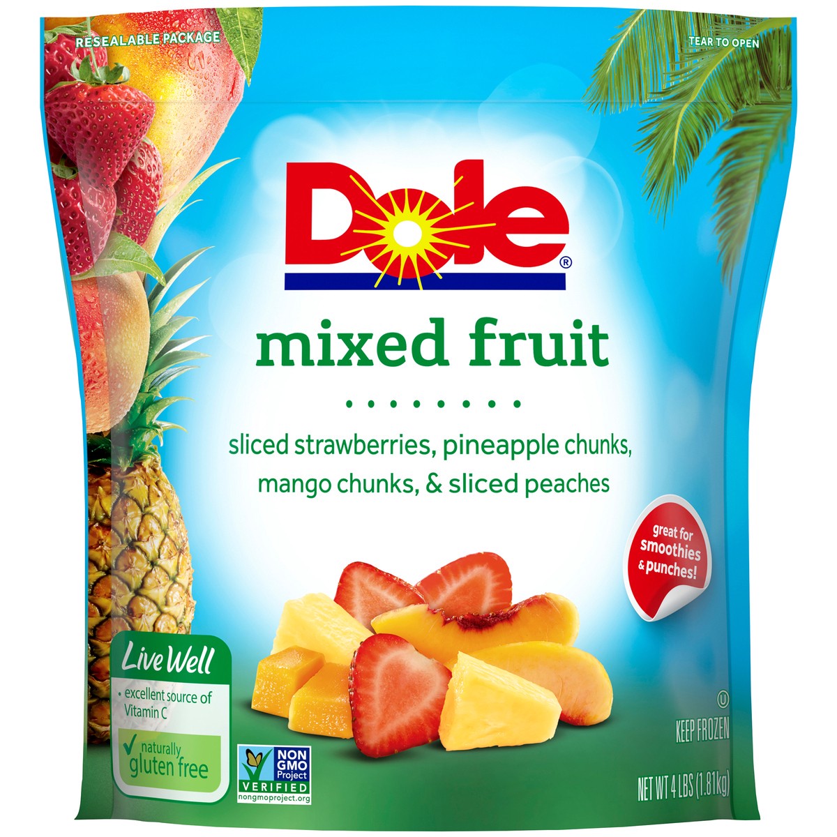 slide 1 of 9, Dole Mixed Fruit, 4 lb