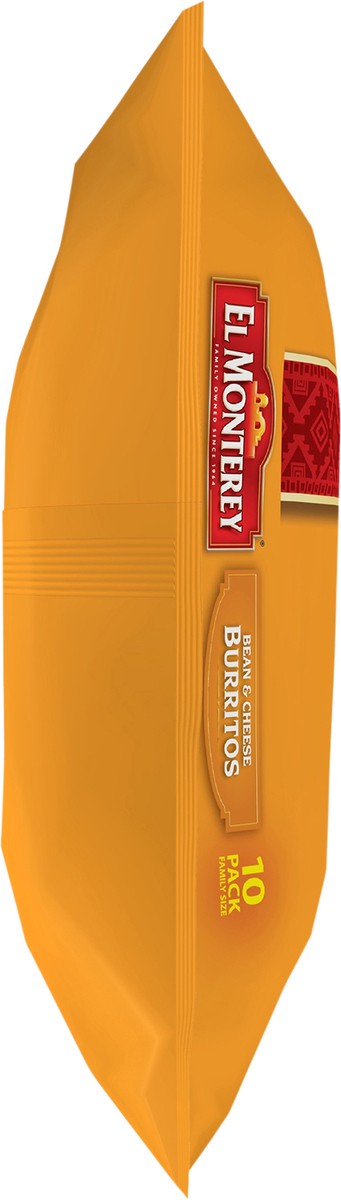 slide 3 of 7, El Monterey Burritos Bean & Cheese Family Pack, 10 ct; 40 oz