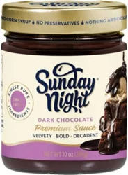 Sunday Night Premium Dark Chocolate Sauce 10 oz