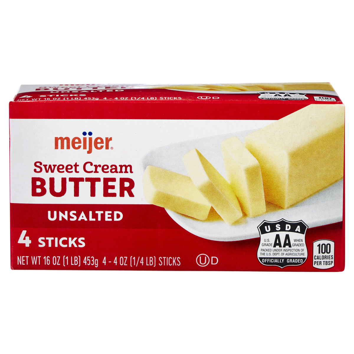 slide 1 of 29, Meijer Unsalted Butter Sticks, 16 oz