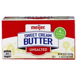 Meijer Unsalted Butter Quarters
