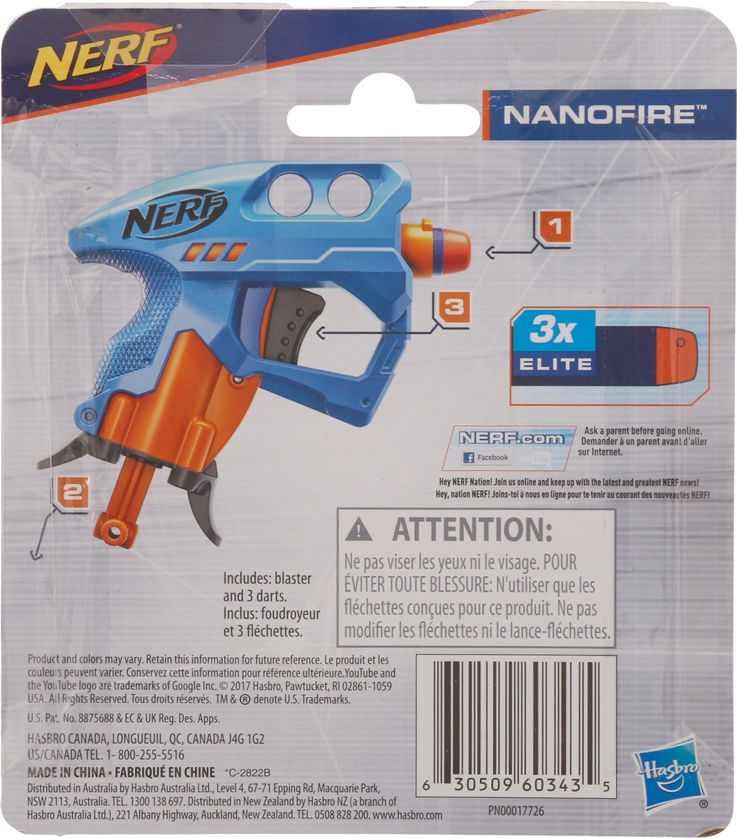 slide 5 of 9, Nerf Nanofire Age 8+ Toy Gun 1 ea, 1 ct