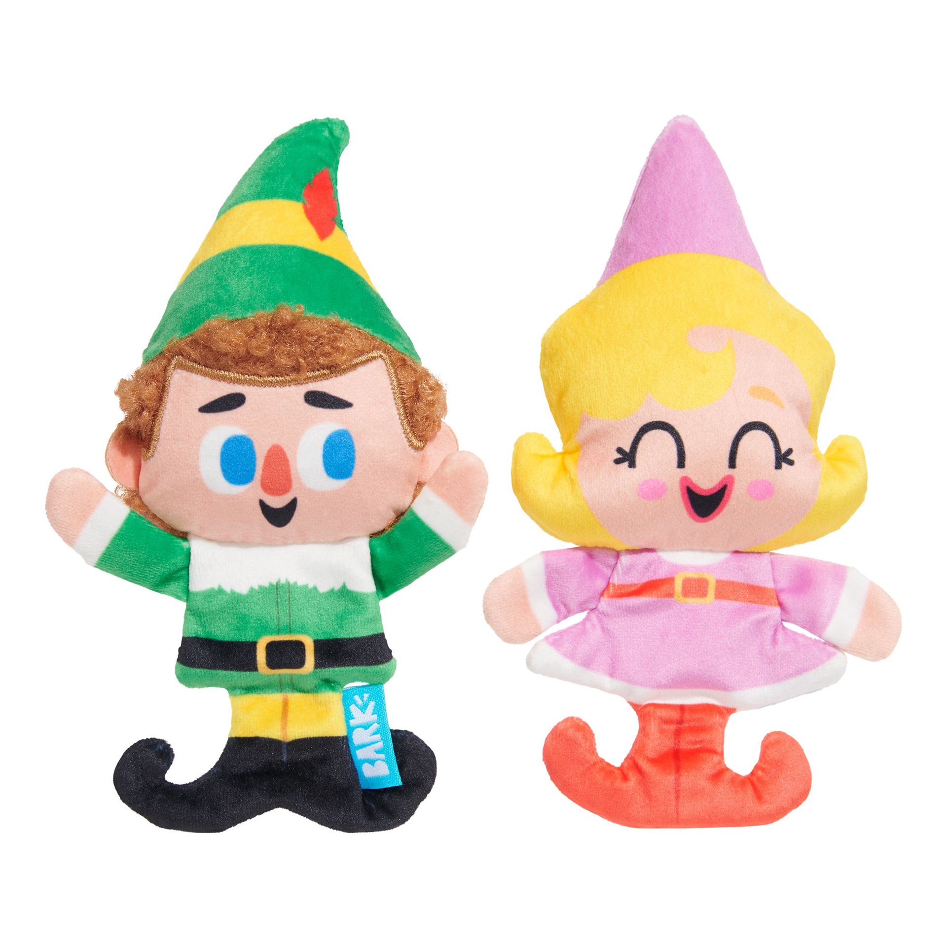 slide 1 of 1, Bark Box Bark Holiday Buddy The Elf™ And Jovie Plush Dog Toy Bundle, 1 ct