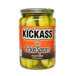 Kickass Spicy Pickle Spears - 24 oz