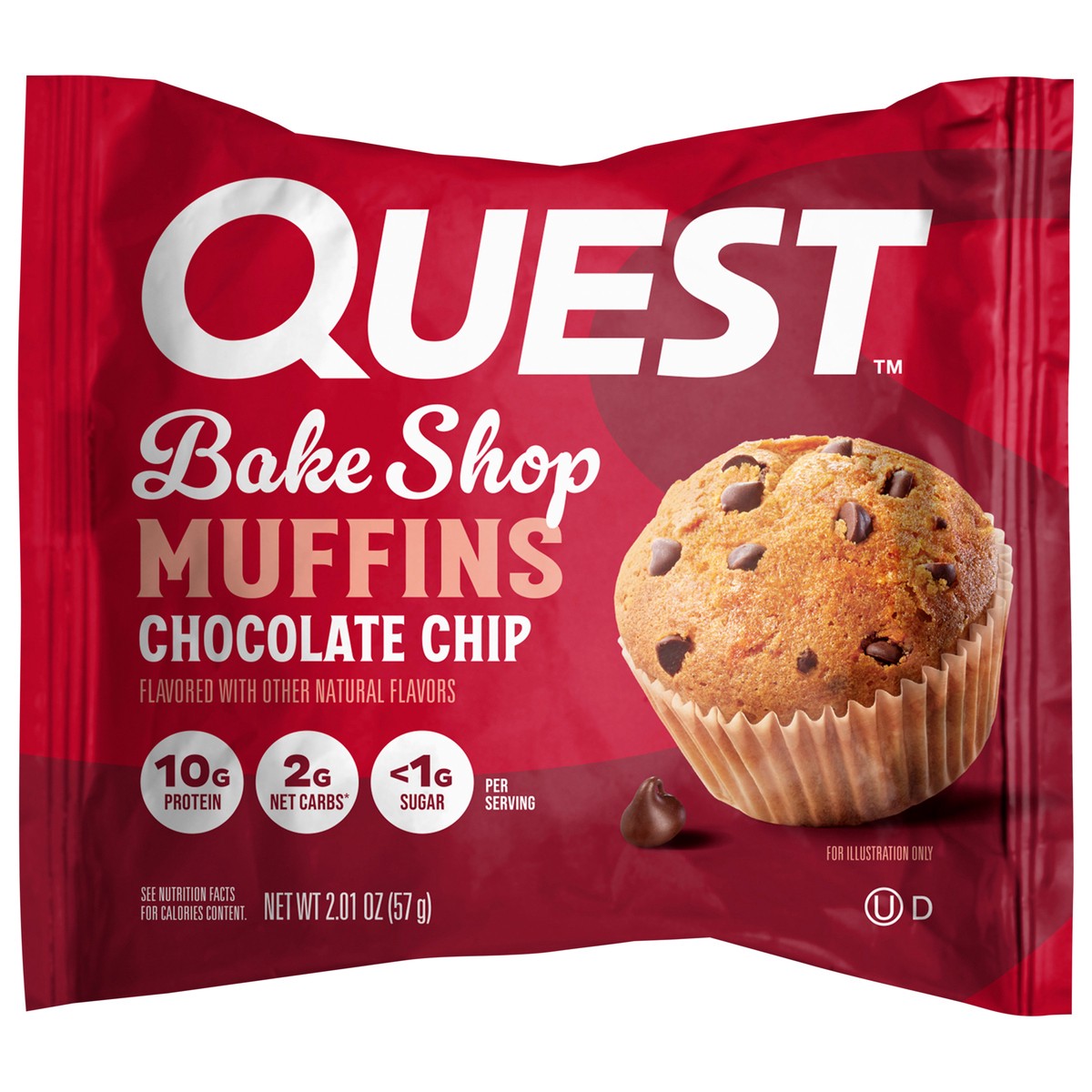 slide 1 of 7, Quest Chocolate Chip Bake Shop Muffins, 2.01 oz