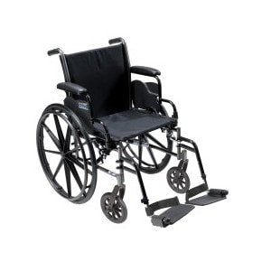 slide 1 of 1, Drive Medical Cruiser Iii Wheelchair With Flip Back Removable Desk Arms, Footrests, 18'', 1 ct