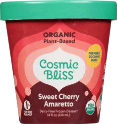 Cosmic Bliss Sweet Cherry Amaretto Frozen Dessert 14 fl oz
