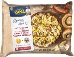 Rana Signature Fettuccine Mushroom Sauce with Italian Sausage Meal Kit Family Size 38 oz