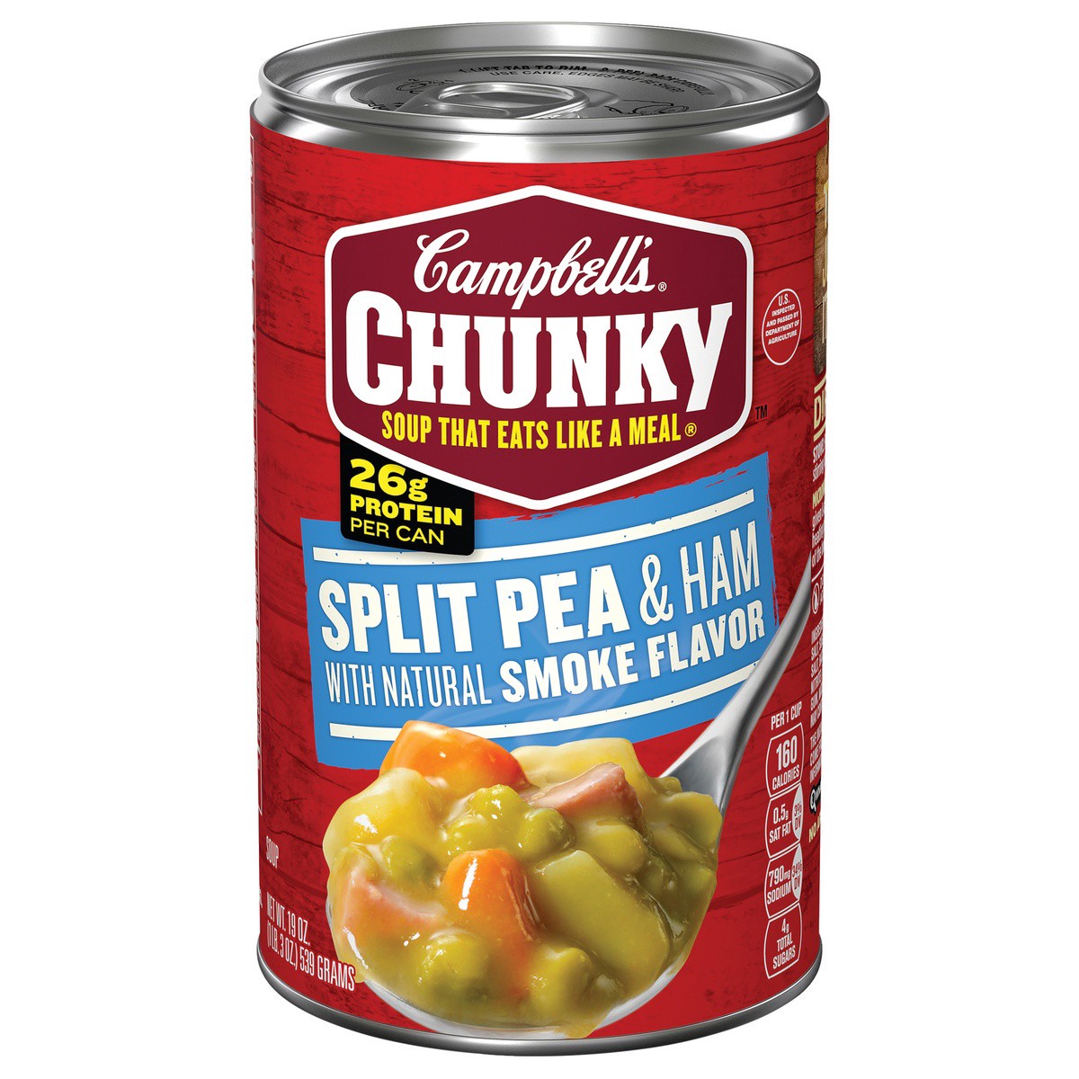 slide 1 of 5, Campbell's Chunky Split Pea With Ham Soup, 