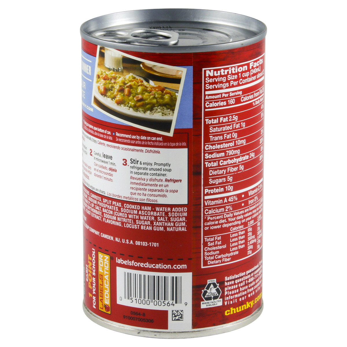 Campbell's Chunky Split Pea With Ham Soup 19 oz Shipt