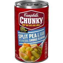 Campbell's Chunky Split Pea Soup With Ham, 19 oz Can