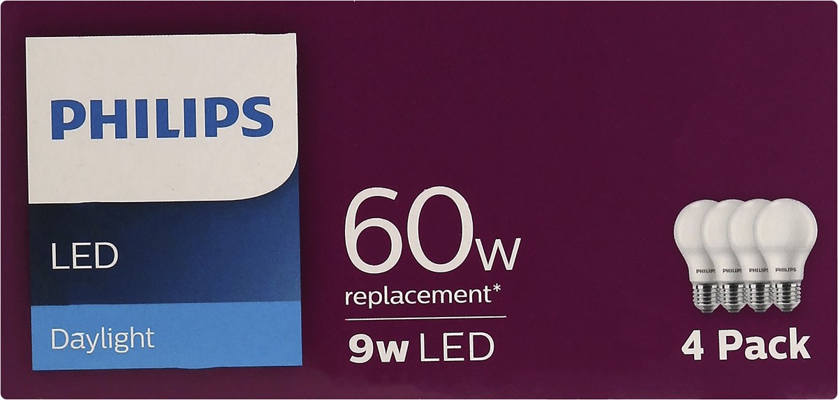 slide 2 of 9, Philips Light Bulbs 4 ea, 4 ct